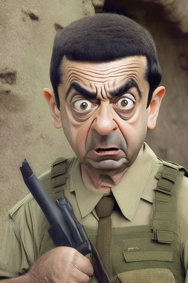 mr bean as rambo