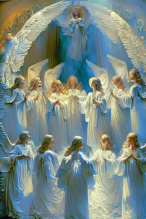 Heavenly choir of angels