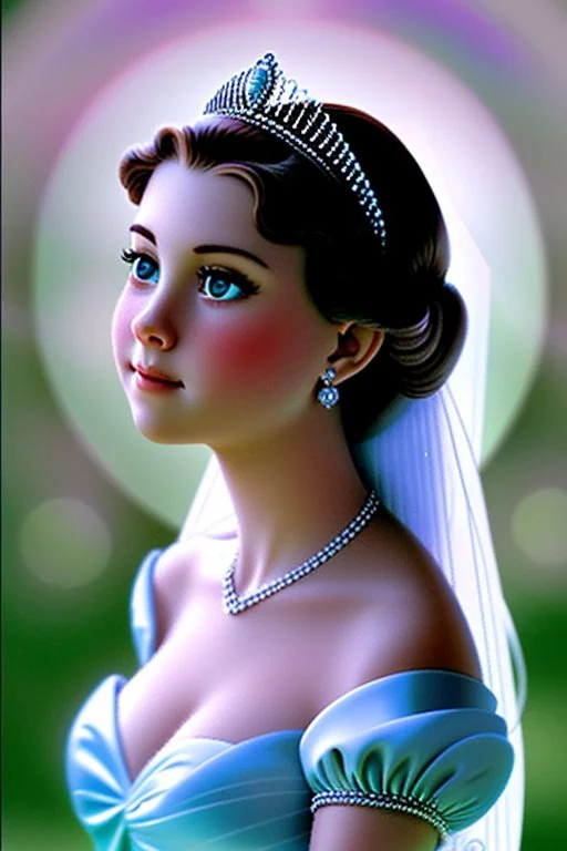 beautiful princess looking into the distance