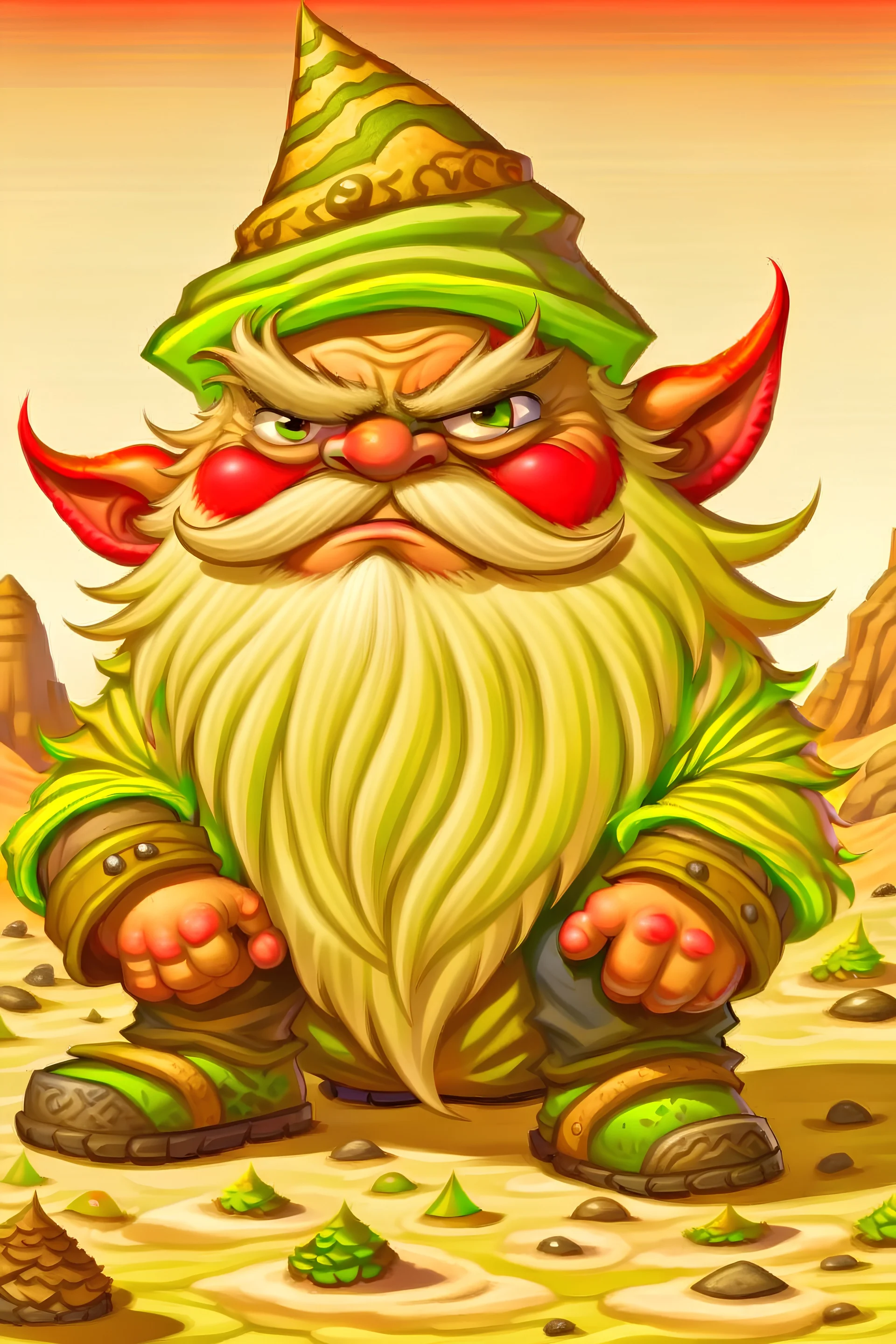 Grumpy desert dwarf