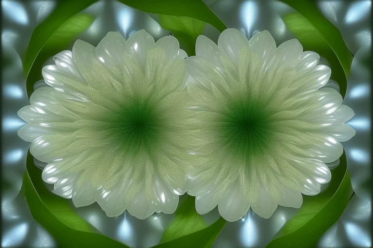 A mesmerizing depiction of dark green botanic organ mutation, inside translucent bulging glass petals. This exquisite image, possibly a painting or digital artwork, captures the complexity and elegance of this bizarre subject.the external presentation is a light blue beautiful and fragile pretty opacity, but inside is a horror muatation of botanical ecco sexual evolution. Every intricate detail is meticulously rendered, showcasing the strangeness and beauty in this strangely captivating world. T