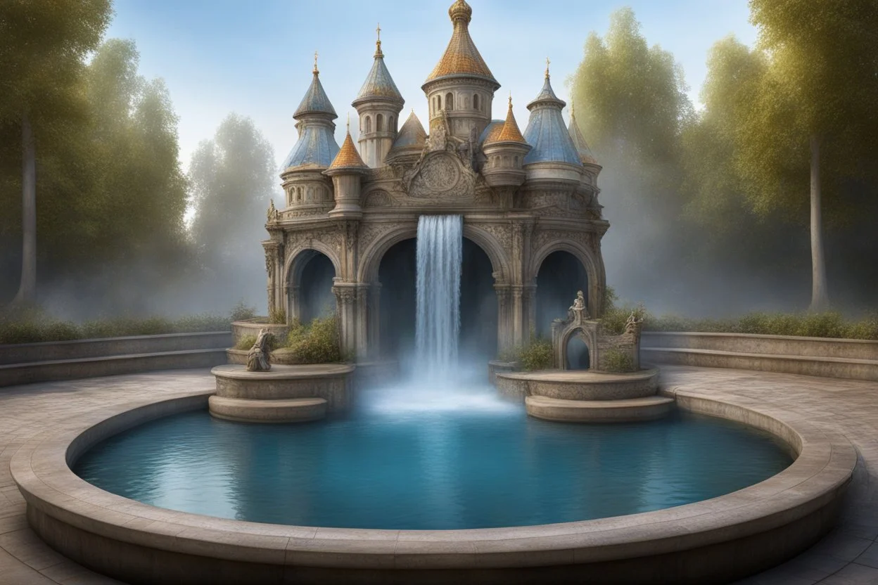 тематический фонтан, Живая вода и мертвая вода русская сказка,
