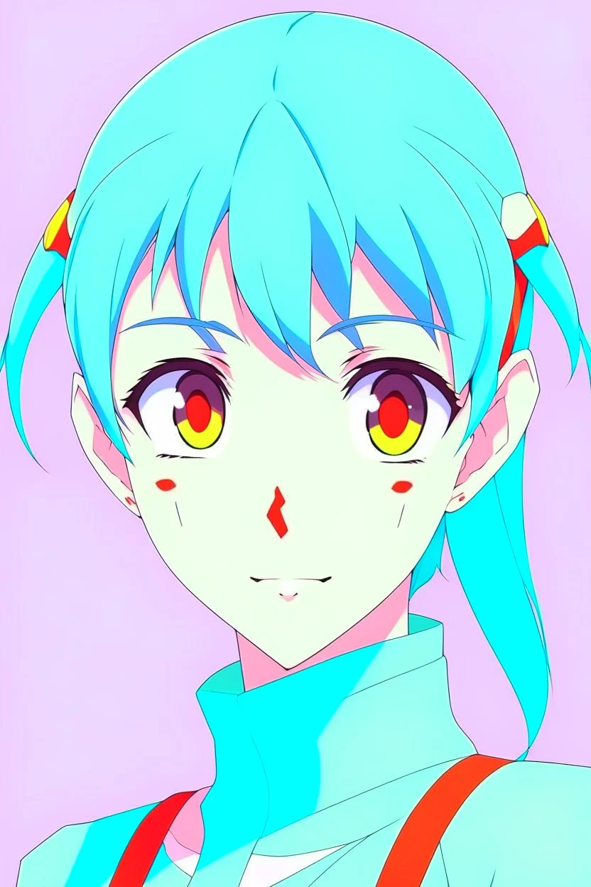 rei evangelion kawaii pastel colors