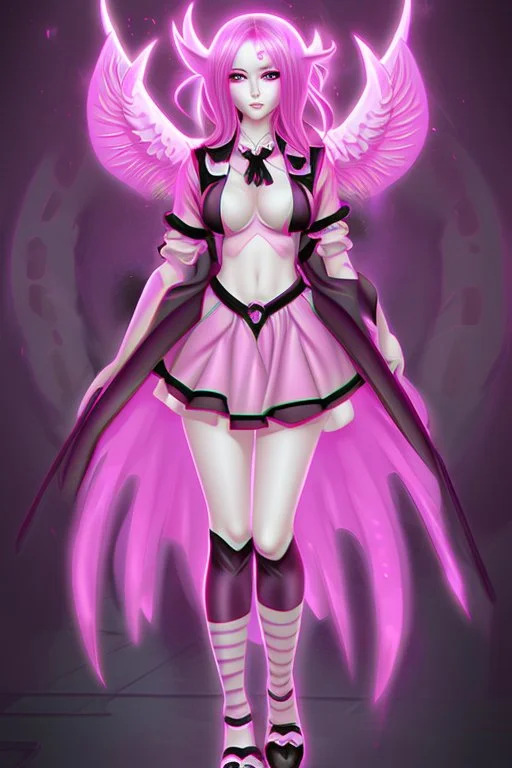 Girl demon pink