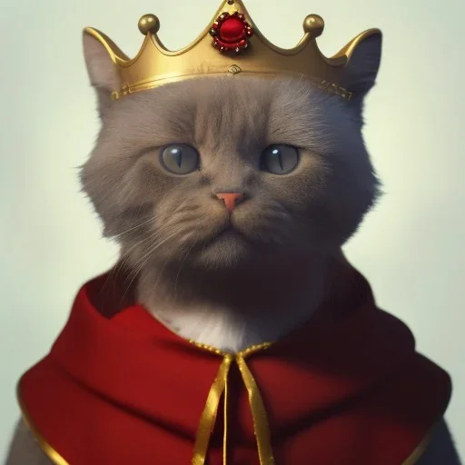 a beautiful portrait of a cute king cat dressed as santa, by greg rutkowski and wlop, high key lighting, volumetric light, digital art, highly detailed, fine detail, intricate, ornate, complex, octane render, unreal engine, photorealistic unreal 5, octane render, cinema4d, redshift render, hyper realistic, cenematic, vibrancy, synthwave, retouch, centered, dynamic lighting, dramatic lighting, 4k, highly detailed, attractive beautiful, realistic, epic composition, holographic,