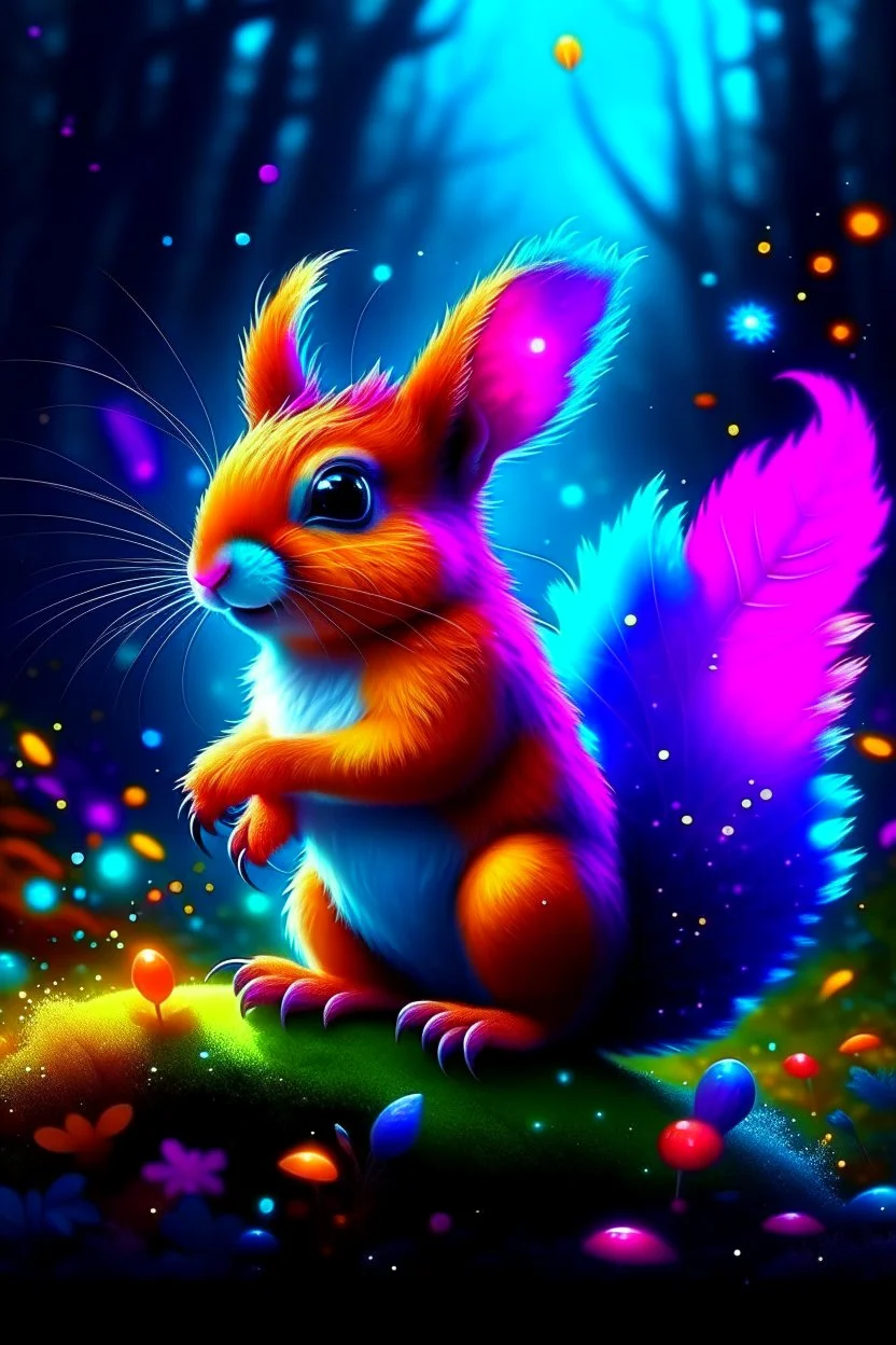 Beautiful fairy squirrel colorful art conceptual, amazing artwork, hyper-detailed, ultra maximalist quality, 12k, squirrel,squirrel,squirrel,squirrel,squirrel