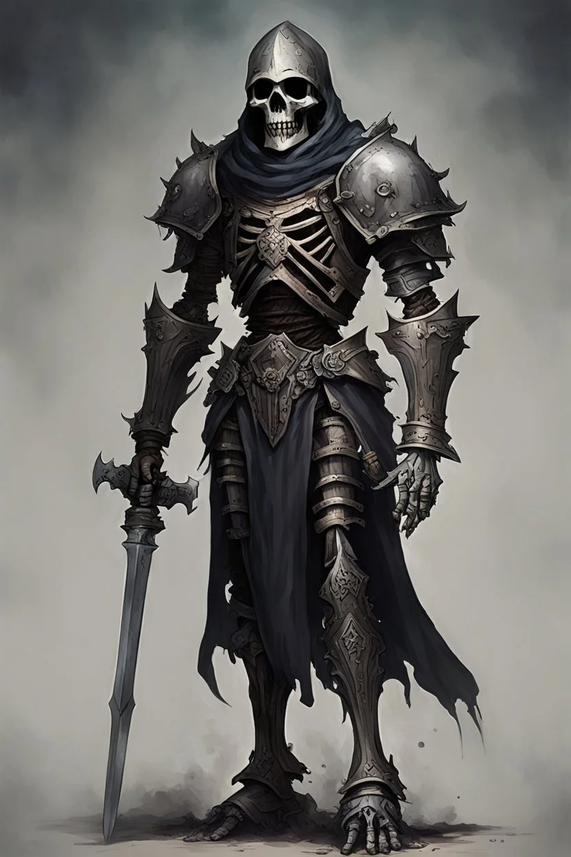 dark age armored skeleton knight , death incarnate