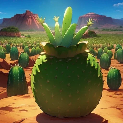 real life like cactus in the desert in arizona, grand canyon,anime