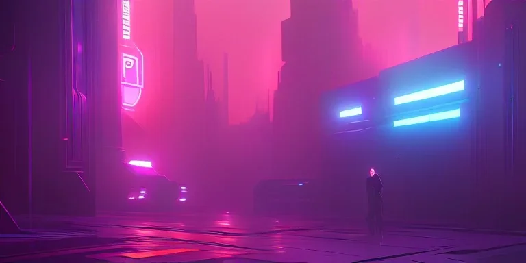 blade runner 2049, futuristic, cyberpunk, future, neonscreens, illustarted, city, underground,