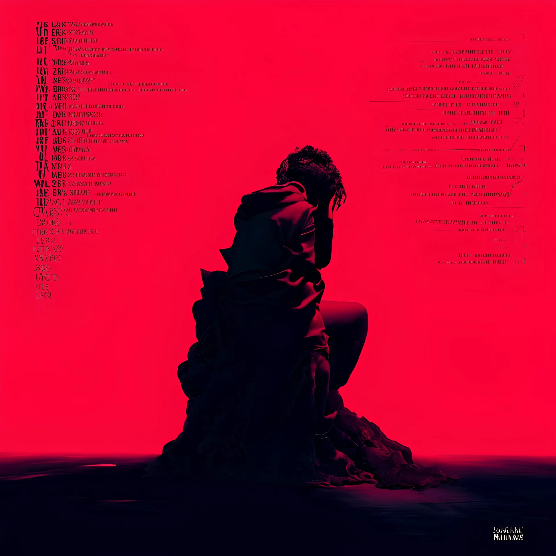 album back cover textless