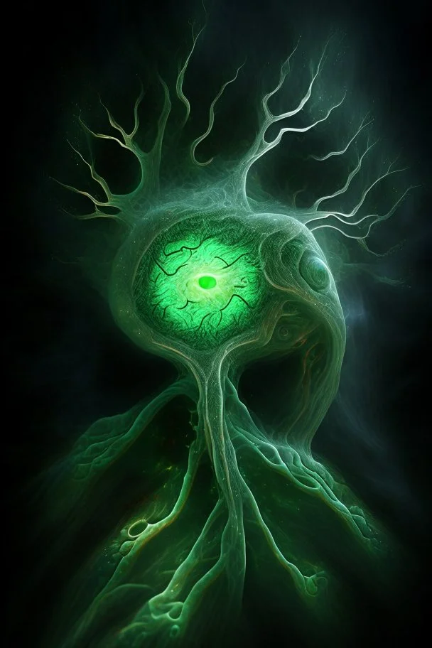 neural plate emerging from the ectoderm like a mythical spirit