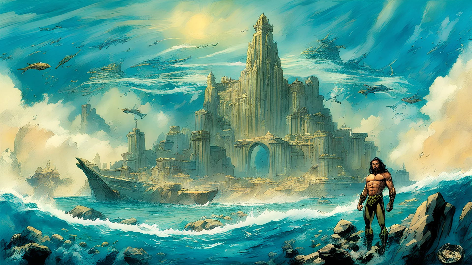 atlantis from the mowie aquaman and seas