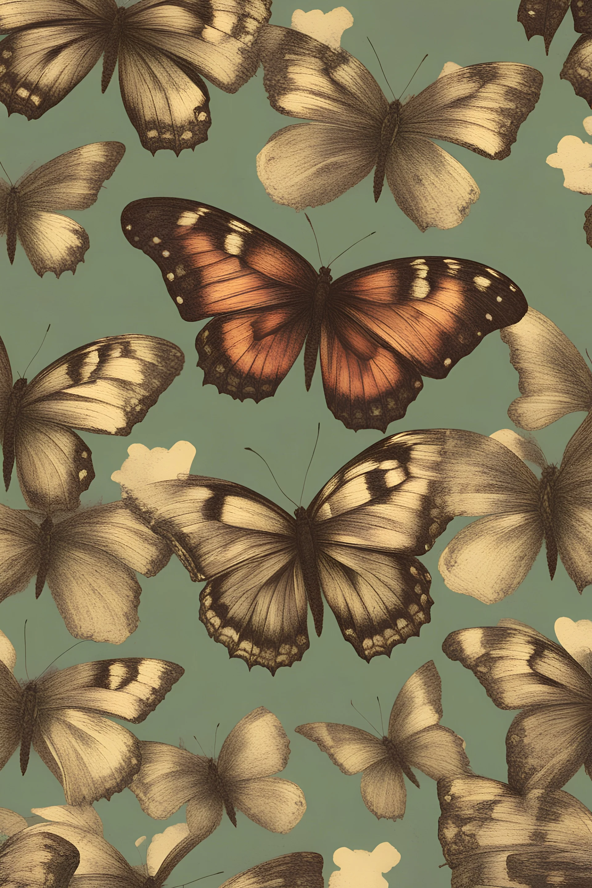 vintage butterfly background