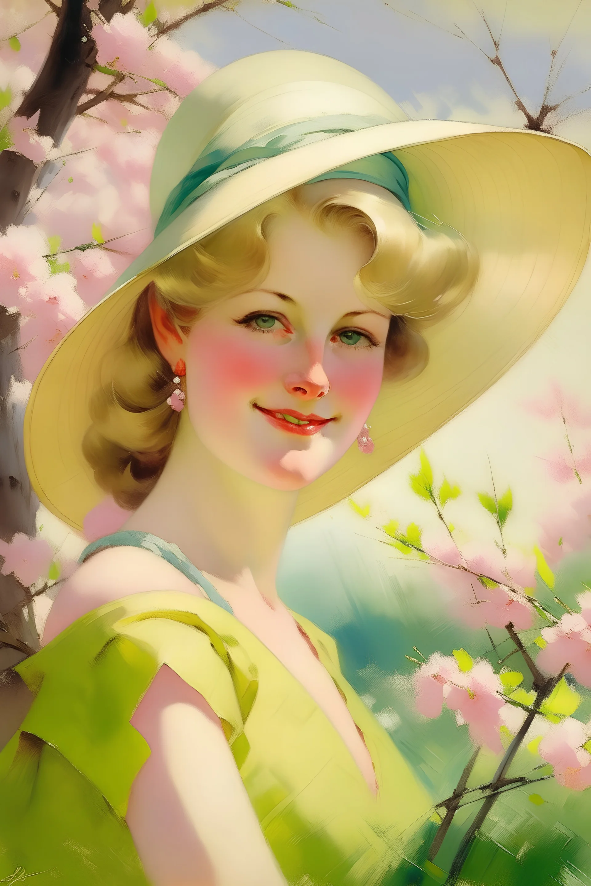 Spring lady