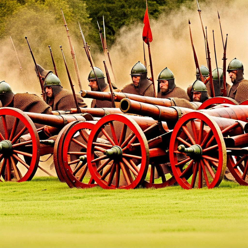 Artillery in the Battle of Hastings.