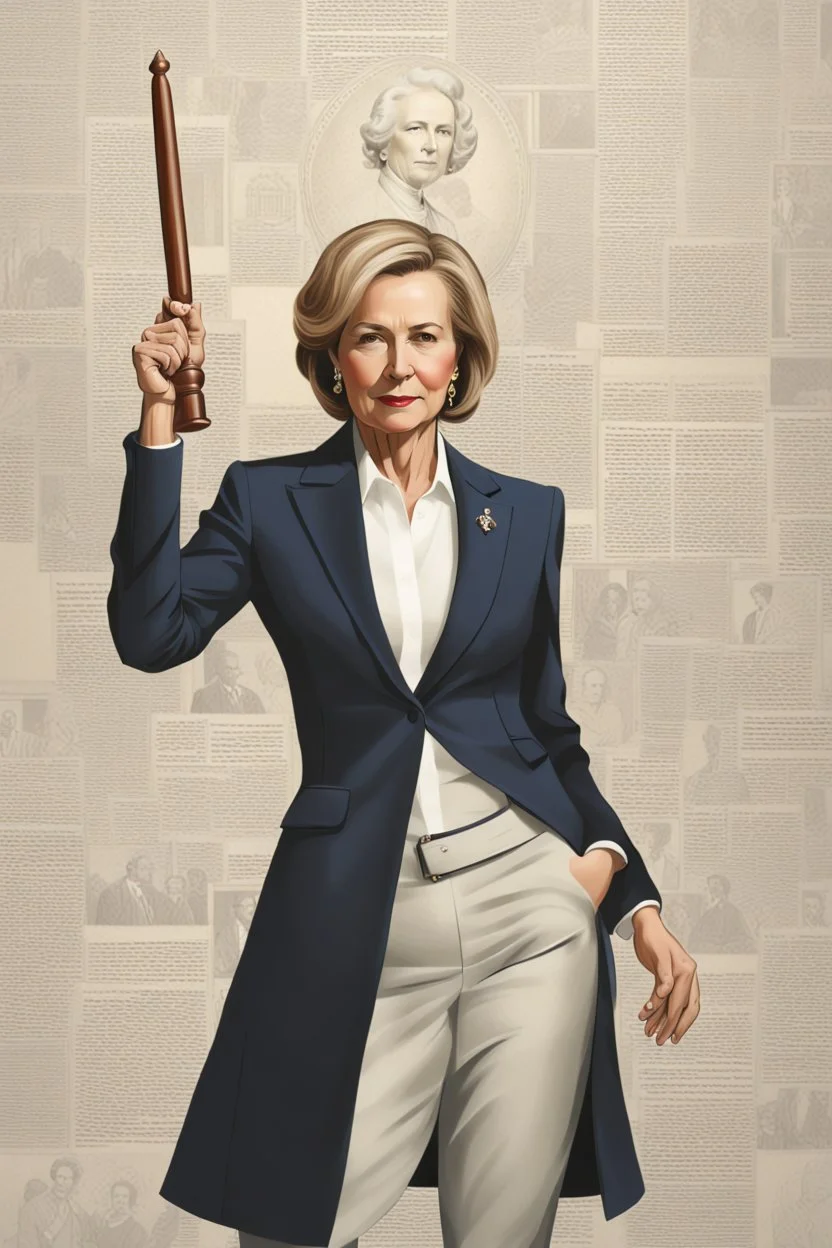 Portrait of a powerful female politcian