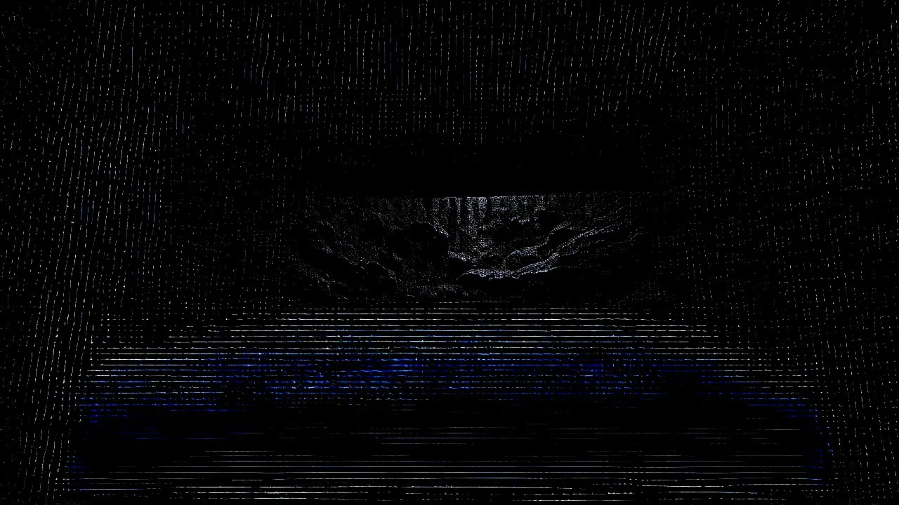 dark rock cave, looking upward as the cave continues upward. waterworks are used to deliver mined ore from the top of the cave down to the bottom, lined by a small dam, in the style of jordan grimmer