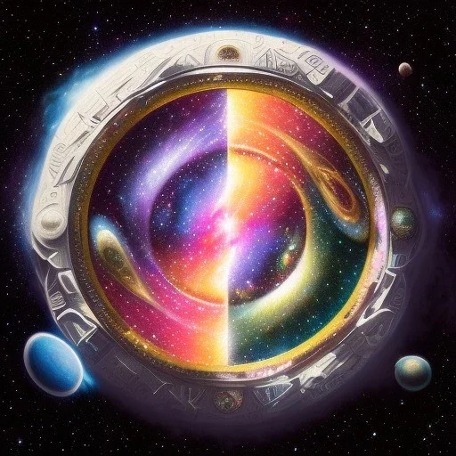 3d cosmos, galaxy Milky Way, jewel, precious stones, shiny, beautiful rich and destroyed planet, detailed yin and yang symbol, shiny, intricate, gorgeous, ultrafine detail, hyperrealism, trending on artstation, sharp focus, intricate details, highly detailed, by greg rutkowski, glowing, glitter, complementary colours