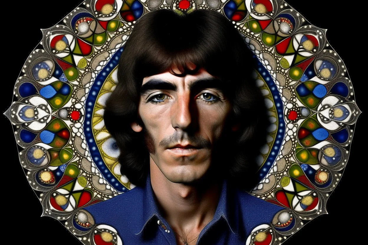 george harrison 3rd eye mandala trippy