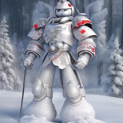 smooth hyper realistic, beautiful Japanese snow knight robot in crown, pale colors, dark cosmos background, extremely sharp detail, finely tuned detail, ultra high definition, 8 k, unreal engine 5, ultra sharp focus, accurate sword wings, positive smile, lot of details, fit within portrait, Ambiance winter, perfect composition, perfect hair, perfect hands, finger up gestures