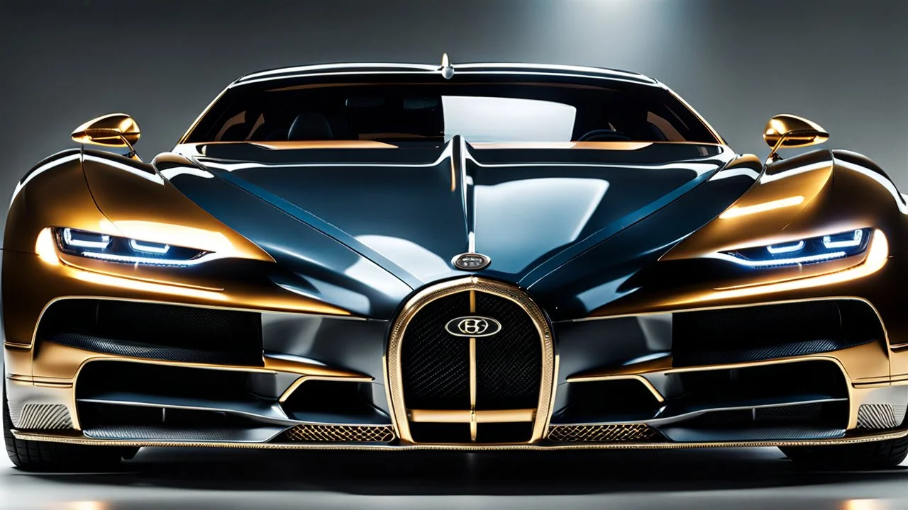 Rear View A stunningly realistic (((bugatti bentley x mansory))), intricate detail and perfection in every surface, glimmering metal and luxurious contours, a (perfect model) for a desktop wallpaper fit for high resolution screens, evoking a sense of futuristic elegance in a (4K cinematic atmosphere).