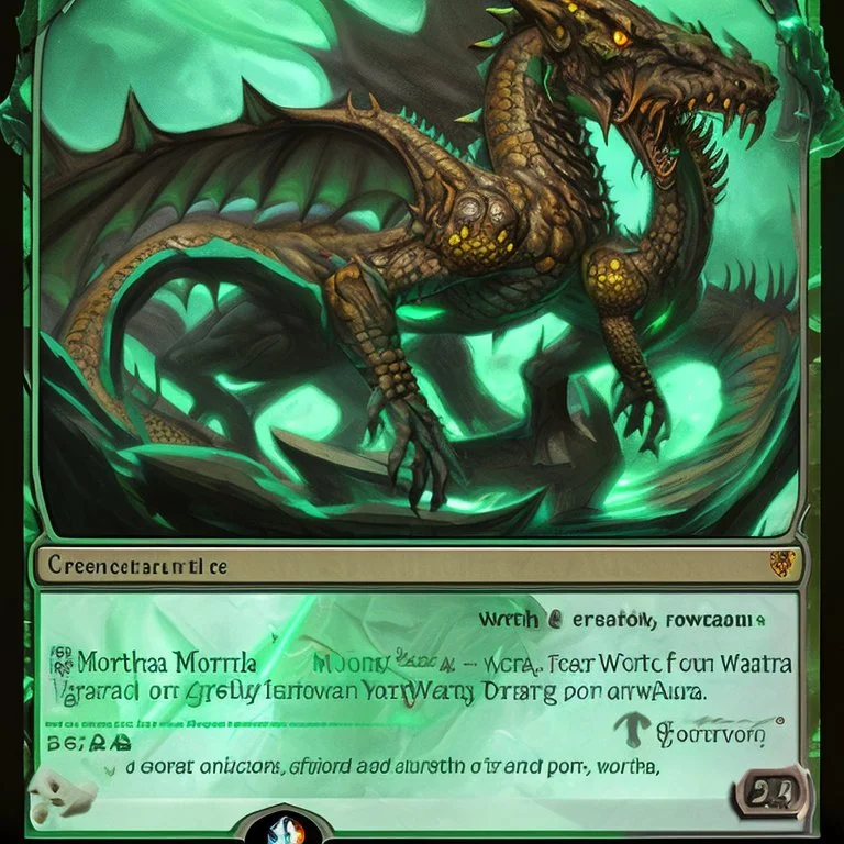 Morvorax, God of Wealth, Power, and Corruption, an ancient green dragon