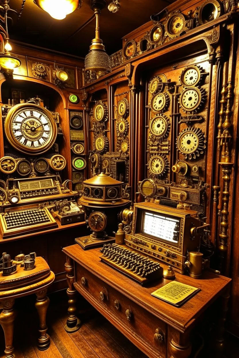 The radio station is steampunk.