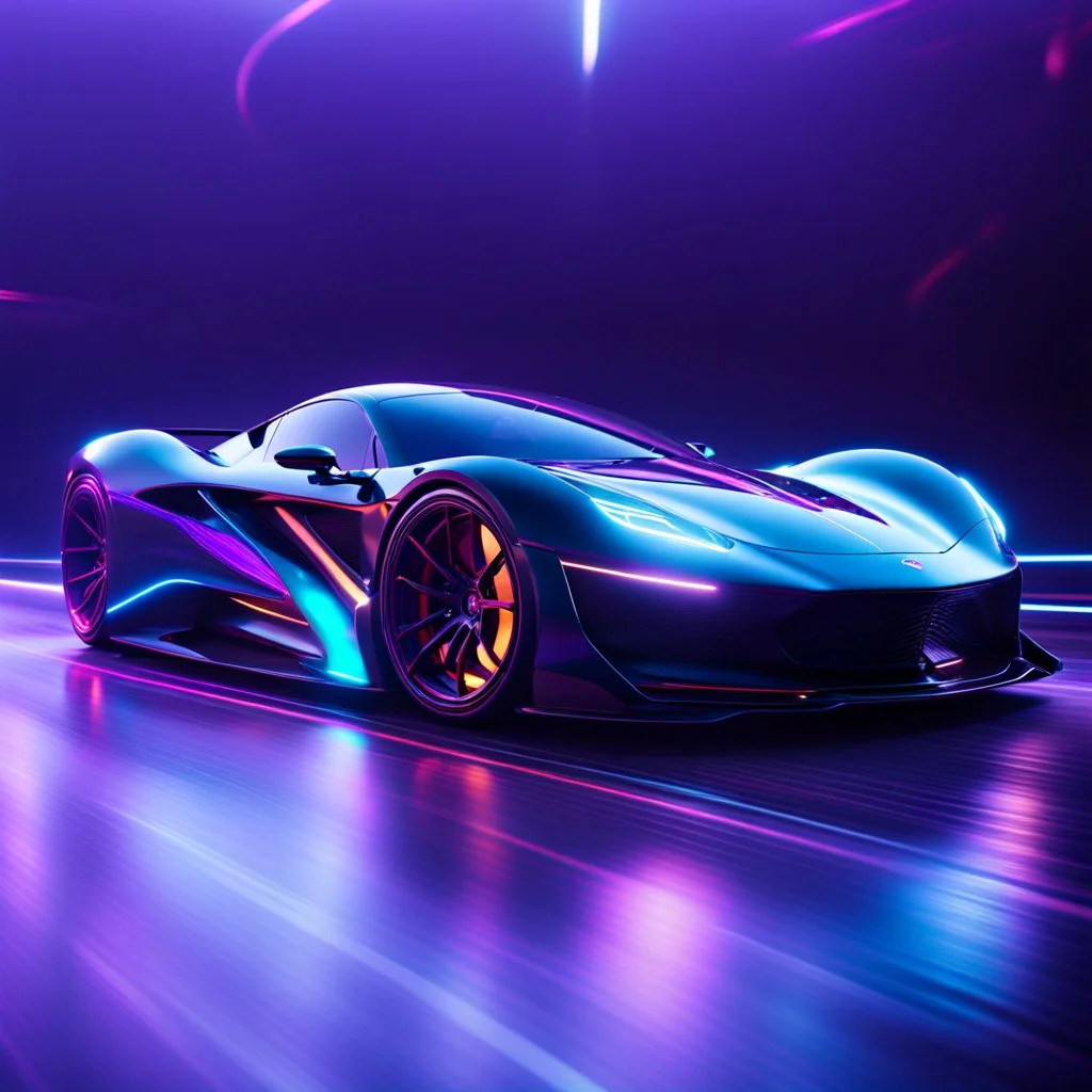 infinity symbol ∞ as a supercars wheels, supercar built for extreme speed, striking, neon, chiaroscuro, dramatic, captivating, powerful, fantasy, beautiful, octane render, 16k post-production, artstation: award-winning: atmospheric: commanding: fantastical: clarity: ultra quality: striking: brilliance: stunning colors: amazing depth; lens: f/11, 35mm