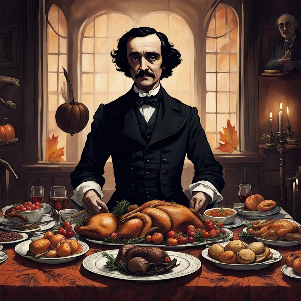 Thanksgiving dinner with Edgar Allen Poe