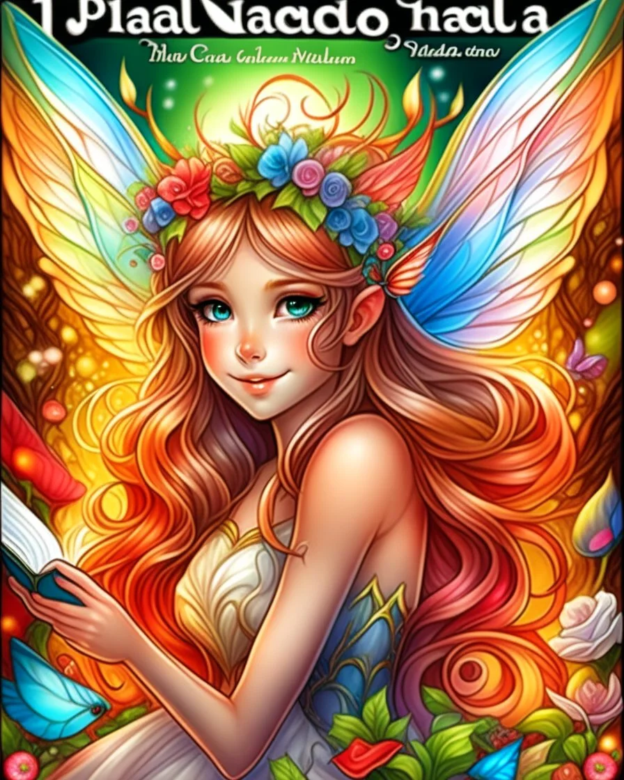 enchanted cute fairies ,adult book cover