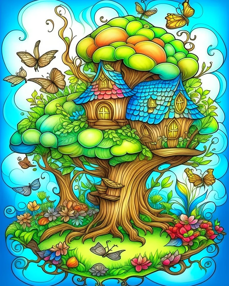 fairy tree house book cover for adults