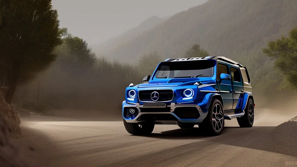 Bugatti Chiron As Mercedes G-Class Full Tuned , 4k, photorealistic, Cinematic