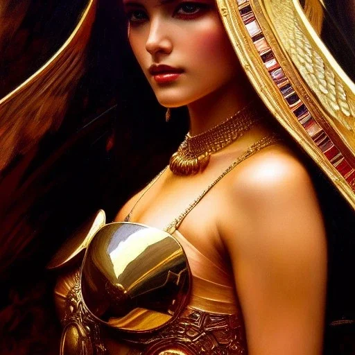 portrait beautiful face Female Angel,busty,ancient metal armor balanciaga fashion clothe painting by gaston bussiere, greg rutkowski, yoji shinkawa, yoshitaka amano, tsutomu nihei, donato giancola, tim hildebrandt, oil on canvas, cinematic composition, extreme detail,fit full head inside picture,16k