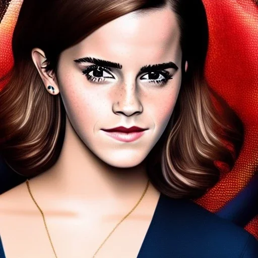 Emma Watson ball-gag in mouth, woolitize, intricate, oil on canvas, masterpiece, expert, insanely detailed, 4k resolution, retroanime style, cute big circular reflective eyes, cinematic smooth, intricate detail, soft smooth lighting, soft pastel colors,