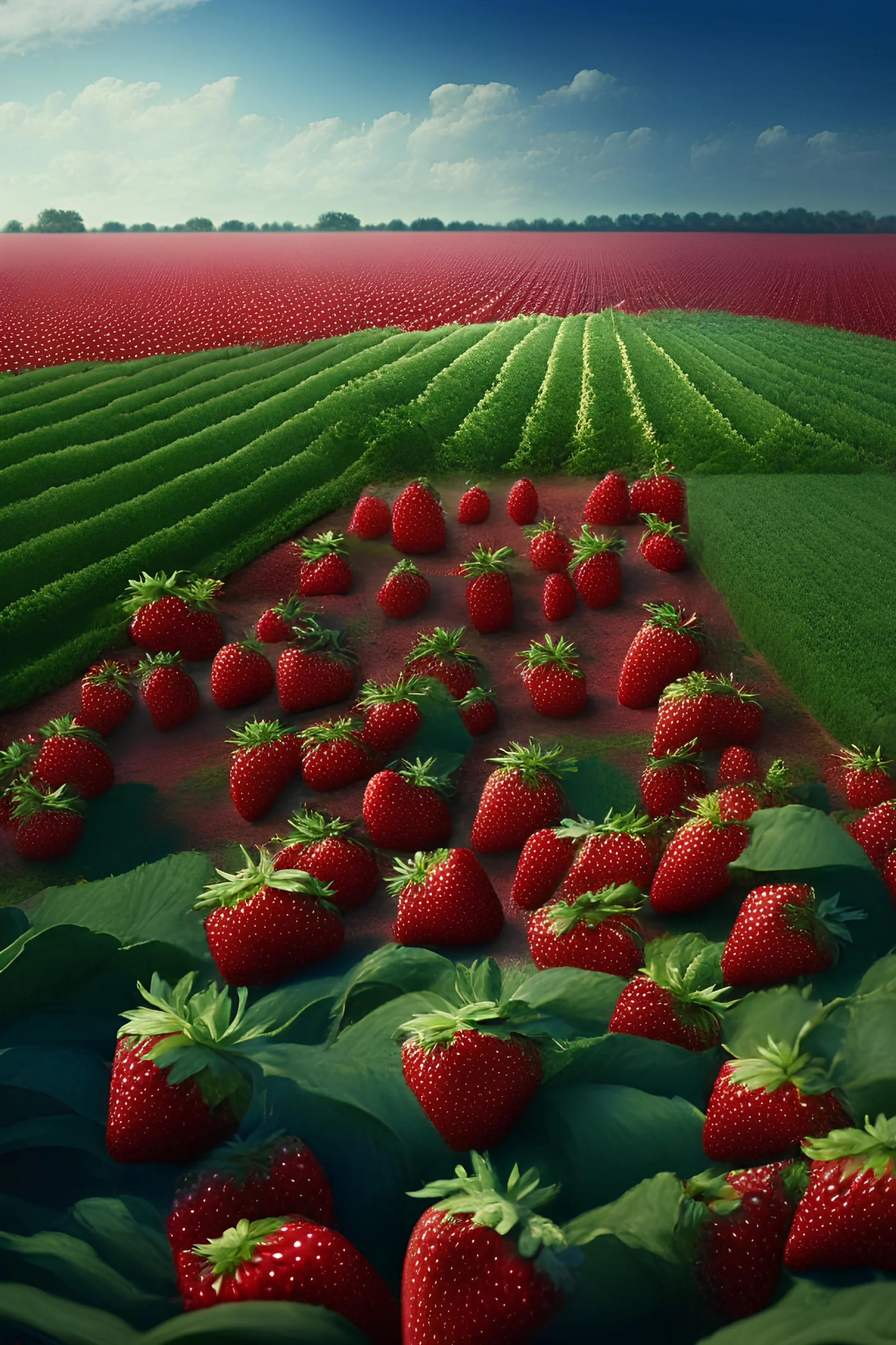 a strawberry feild