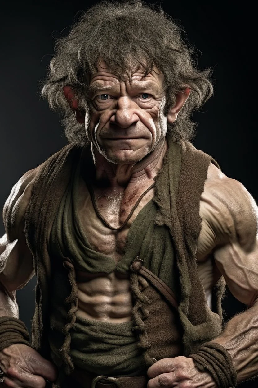 crazy muscular bilbo baggins