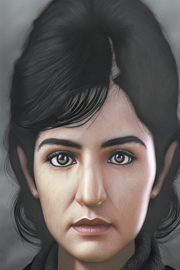 8k retrato realista arte digital ojos negros pelo negro cuerpo completo