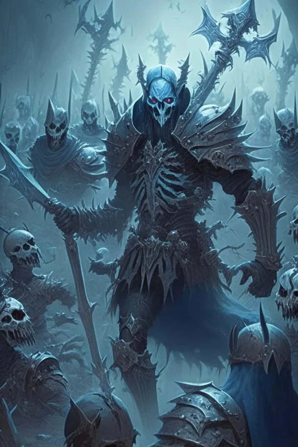 death knight raising an undead army