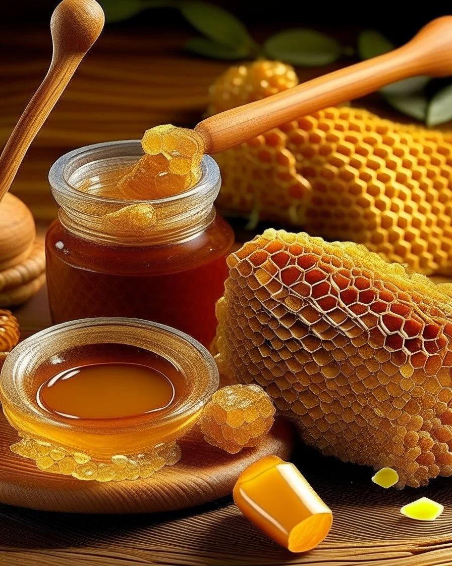 honeycombs and royal jelly