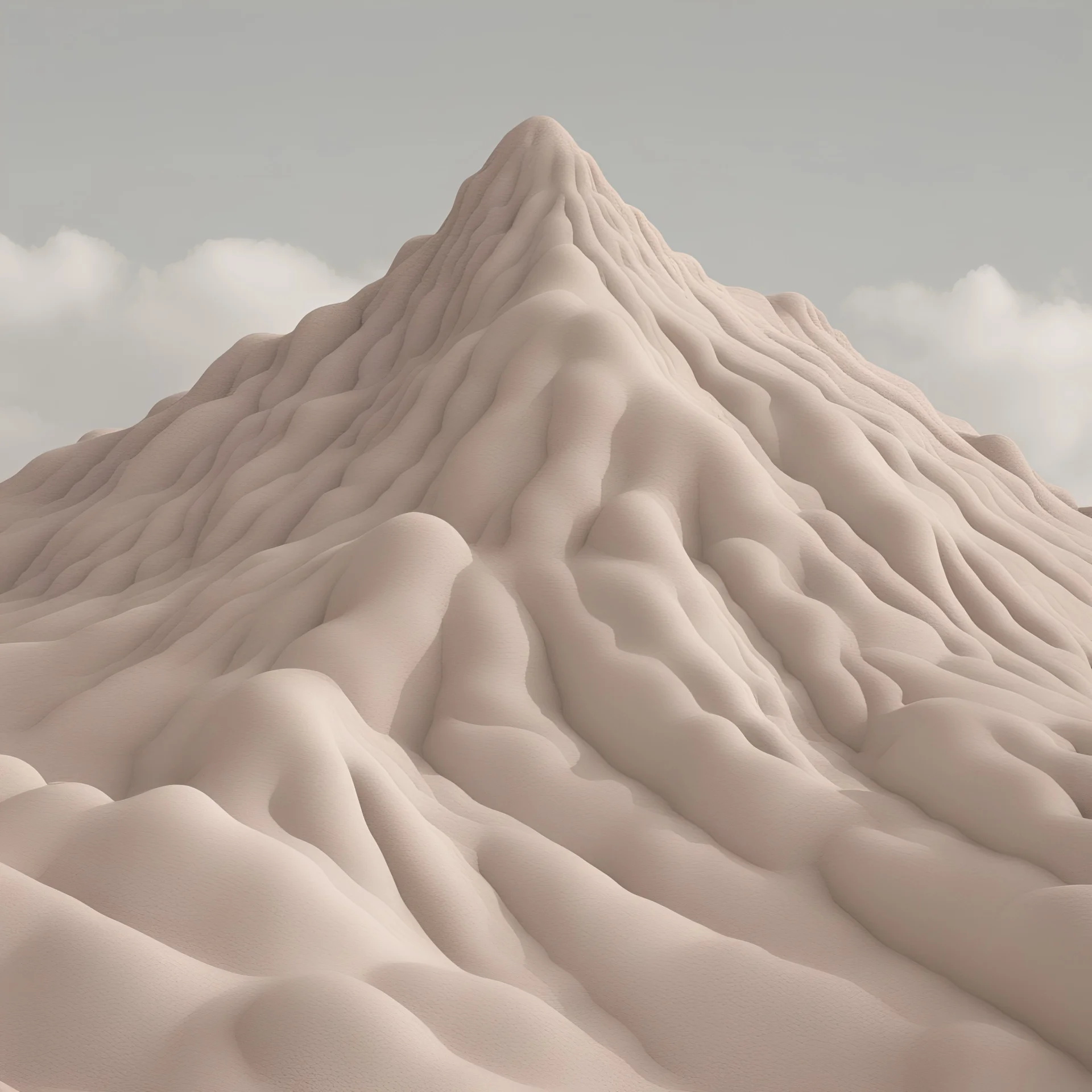 A mountain Made of clay
