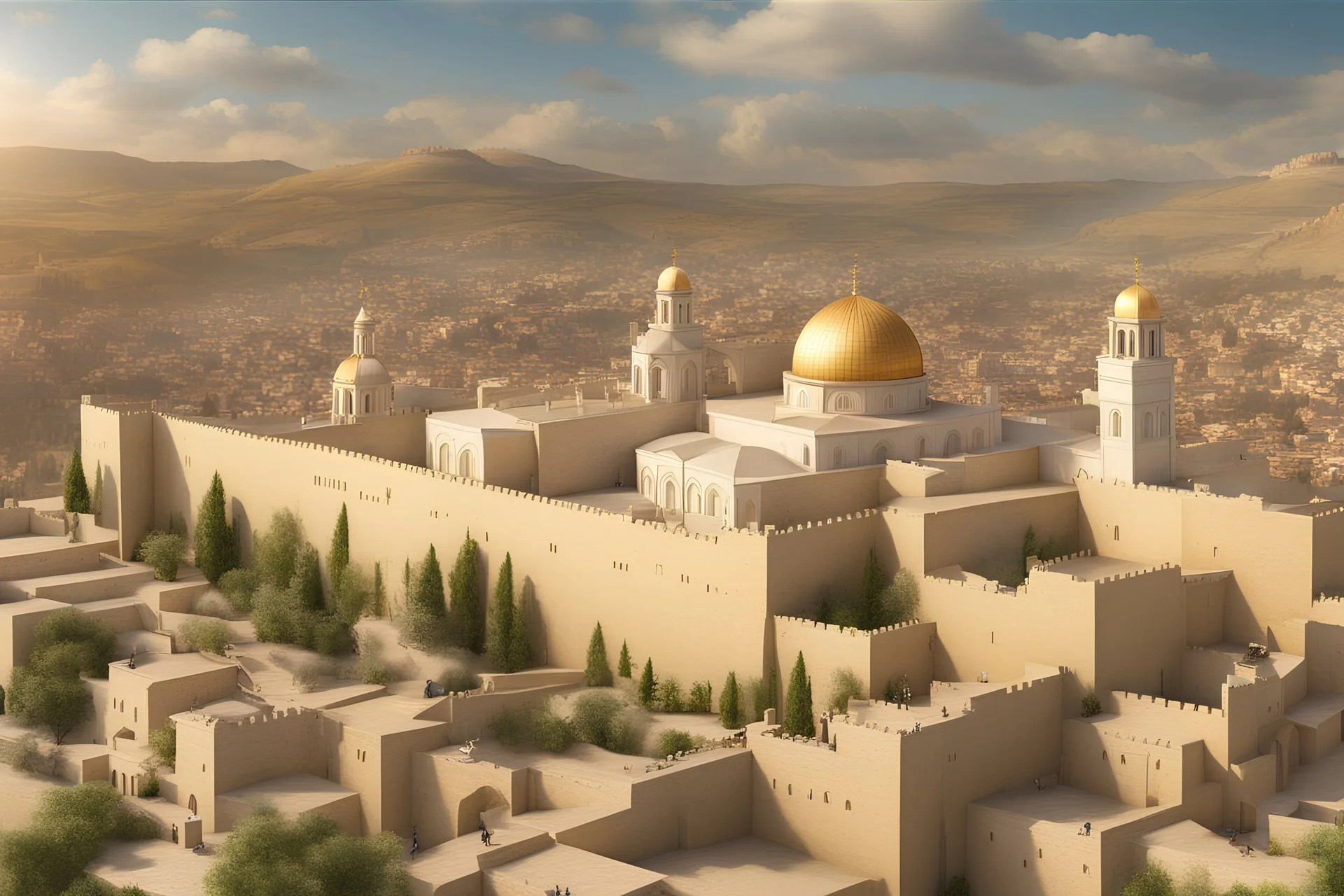 masterpiece, 4k quality, photorealistic, New Jerusalem, The Holy City, New Earth and Heaven