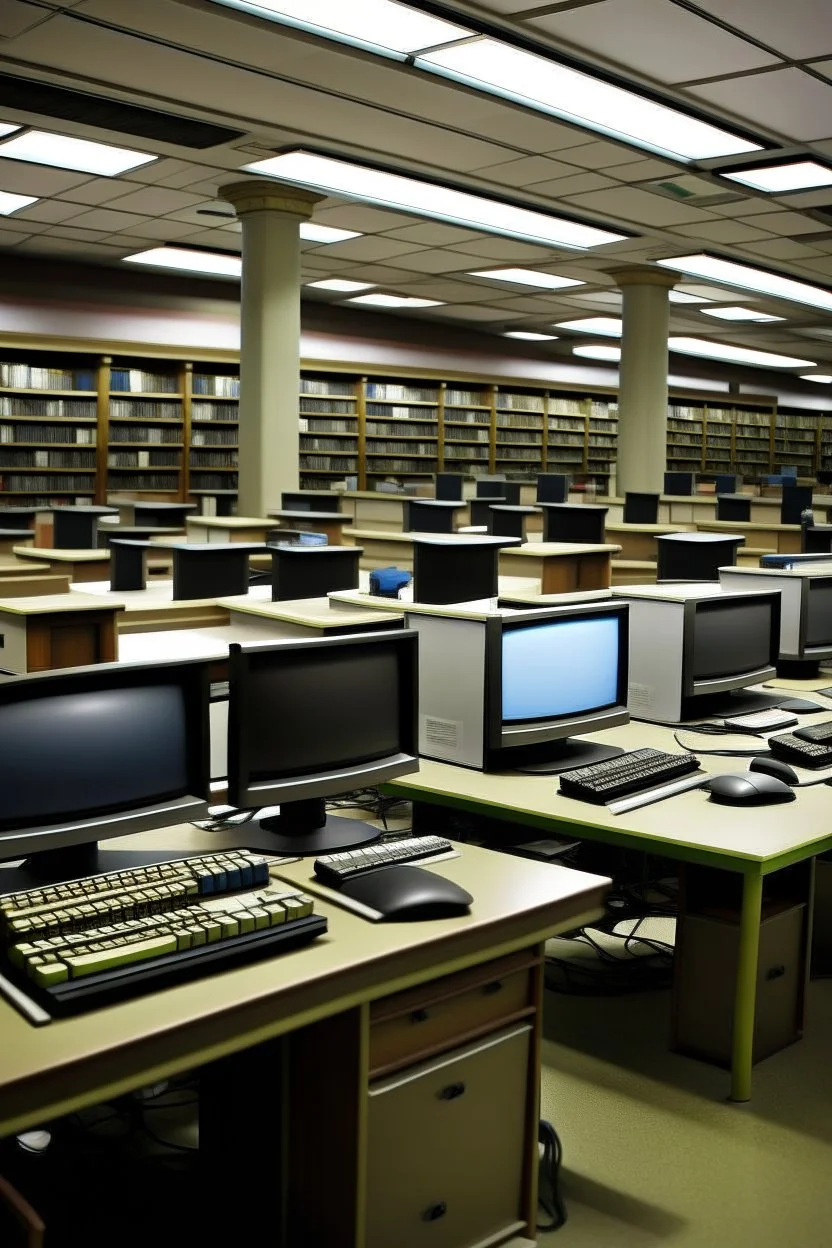 Library, computers, search