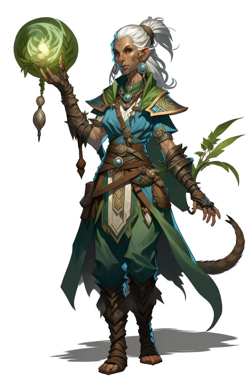 female jungle earth genasi sorcerer dnd