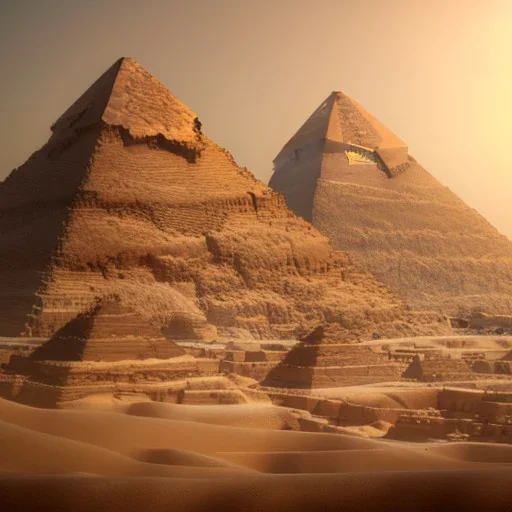 Giza Piramitleri fantasy art