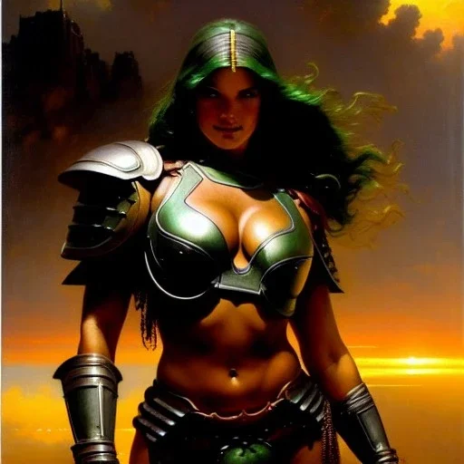 portrait ' Sexy Extra busty She-Hulk naked ',ancient metal armor and Helmet ,painting by gaston bussiere, greg rutkowski, yoji shinkawa, yoshitaka amano, tsutomu nihei, donato giancola, tim hildebrandt, oil on canvas, cinematic composition, extreme detail,fit full head inside picture,32k