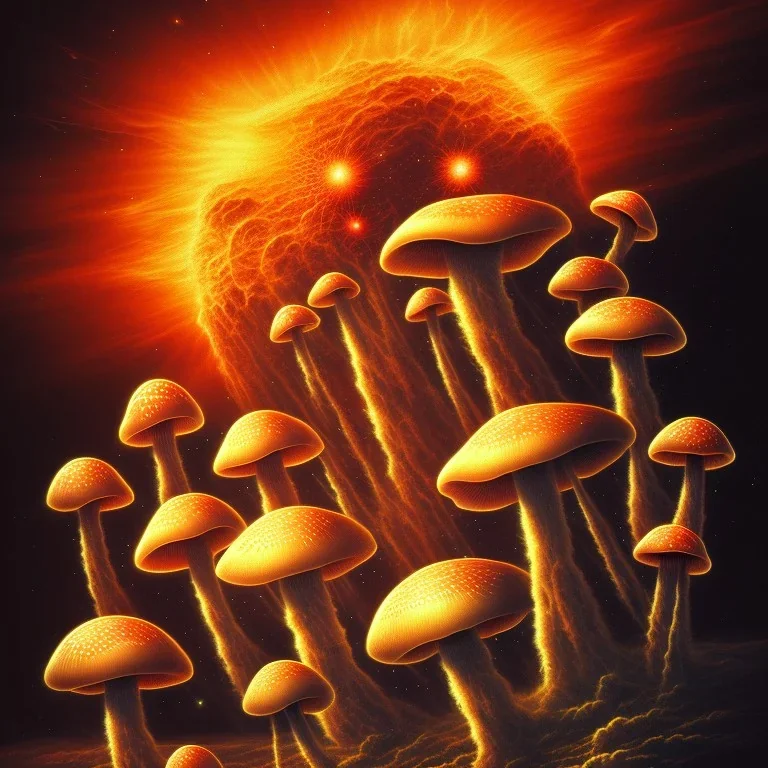 Chronal mass ejection from mushroom