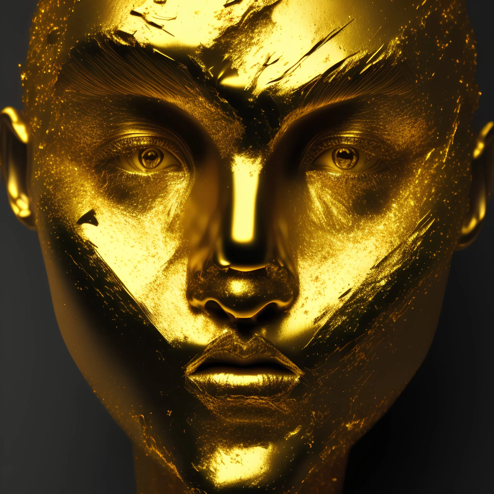 gold face 8k