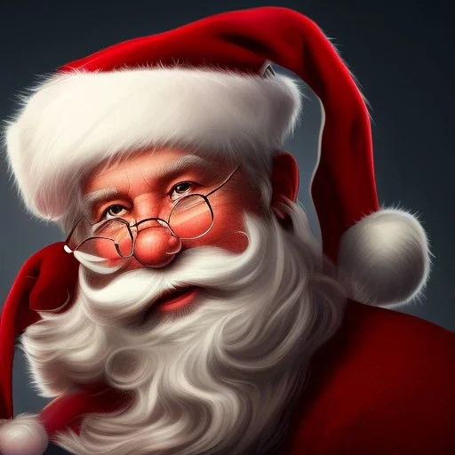 Santa Clause, portrait, detailed, 8k resolution, warm light