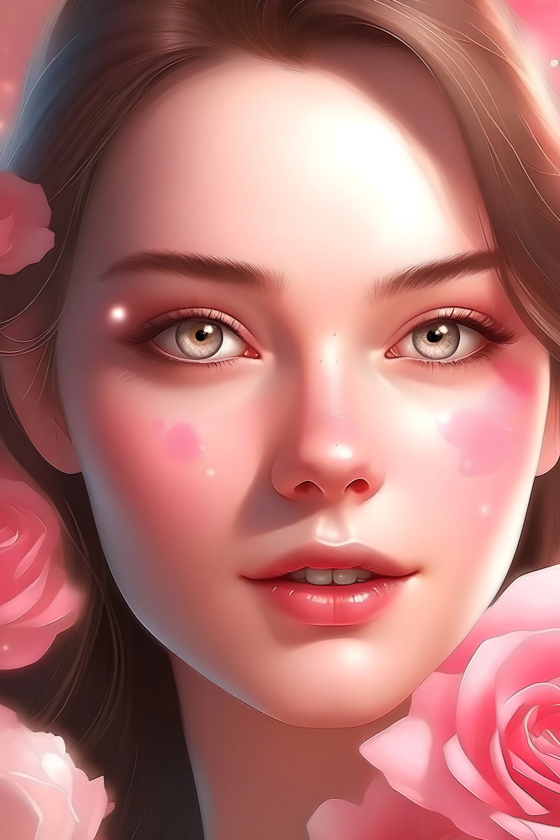Start by creating a background layer of clear, glowing skin. You can use the color picker or drawing tools to create a smooth, radiant complexion.Use various shapes and shades to depict rose petals gently scattered or arranged on the skin. Incorporate soft, pastel colors for a natural and attractive look. Consider layering petals to create depth and realism.Add finer details such as dew drops on the petals or a subtle shimmer on the skin to enhance the overall appeal and give it a more realistic