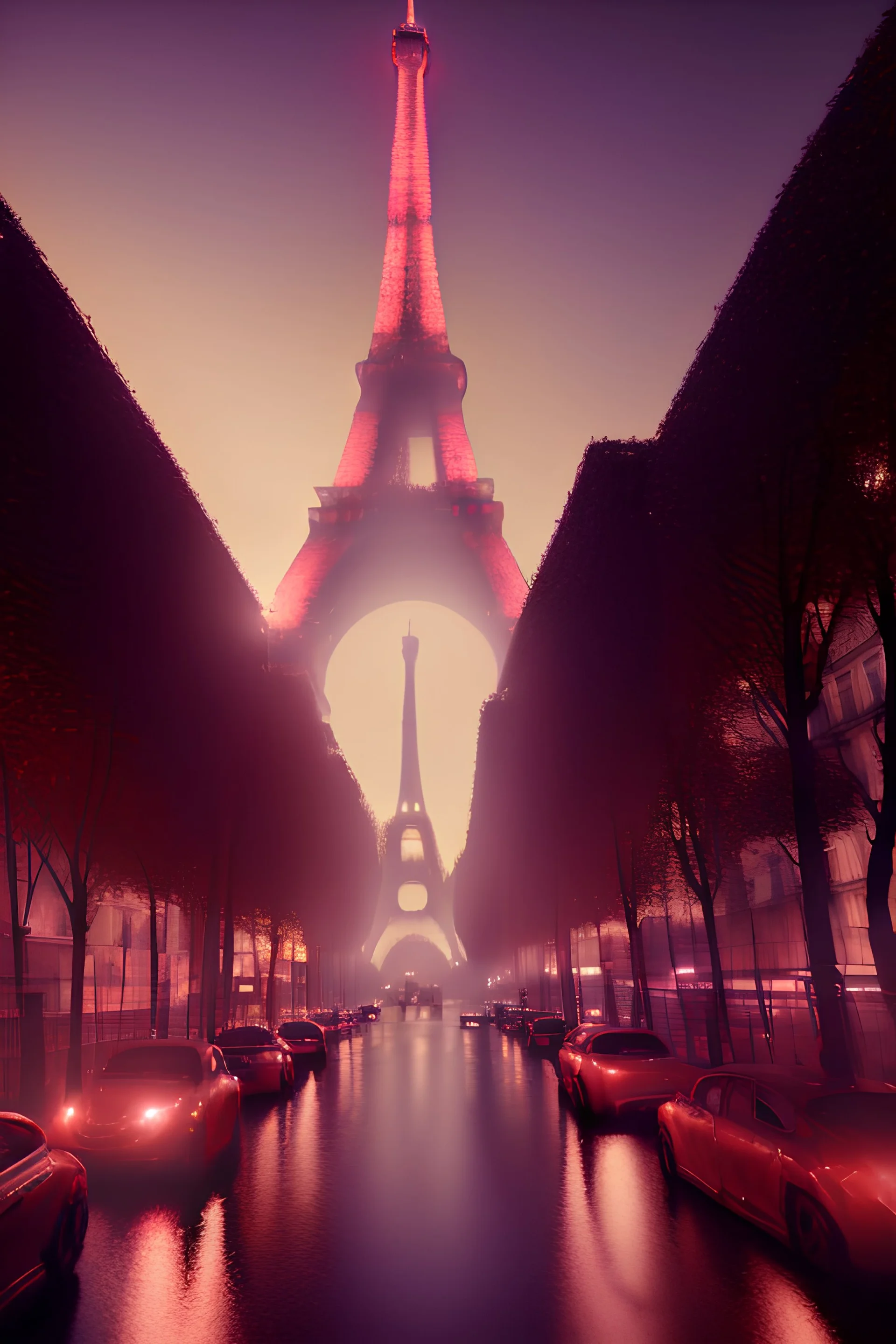 Paris at night , schizophrenia .